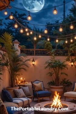 2. Moonlit Moroccan Patio Nook