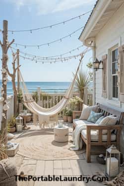 22. Seaside Boho Patio