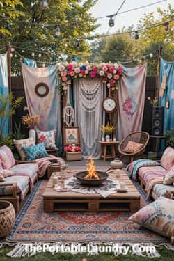 24. Festival-Inspired Boho Patio