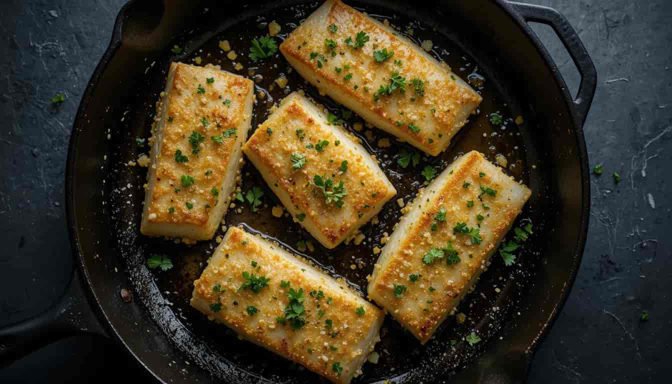 Bqked cod with garlic lemon crust-featured