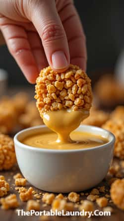 Cereal Crusted Chicken Nuggets-completed dish