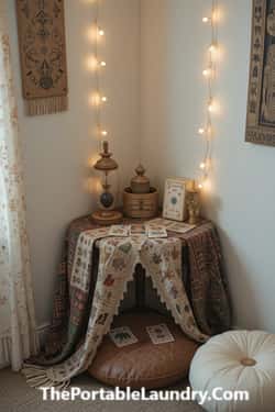 Divination Corner with Boho Textiles