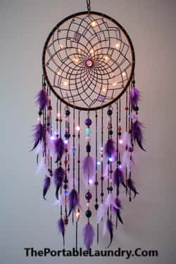 Dreamcatcher Chandelier with Hanging Crystals