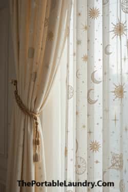 Enchanting Window Curtains with Hidden Symbols