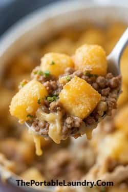 Gunpowder Beef Tater Tot Casserole