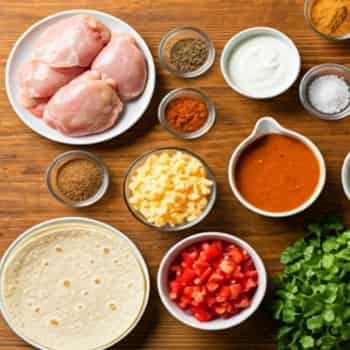 Ingredients You'll Need To Make Butter Chicken Enchiladas