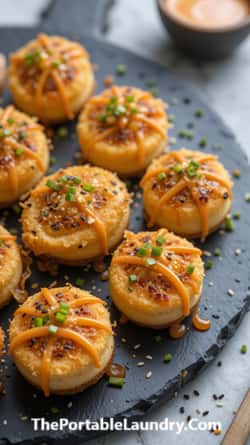 Luxurious Chicken Cheesecake Bites with an Asian Twist-completed