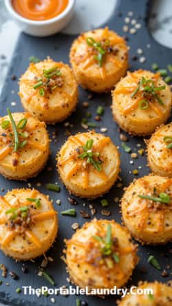 Luxurious Chicken Cheesecake Bites with an Asian Twist-served