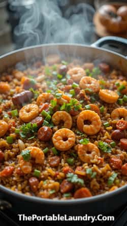 Mardi Gras Creole Jambalaya One Pot Dinner Idea-completed