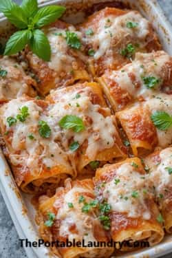 Rogan Josh Ground Beef Lasagna Rolls