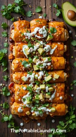 Soul-Warming Loaded Veggie and Bean Enchiladas-completed