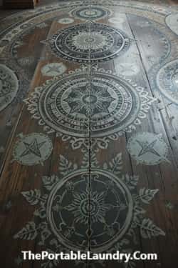 Spellbound Flooring with Painted Mandalas and Sigils