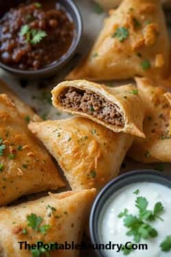 Tandoori Beef Wellington Samosas