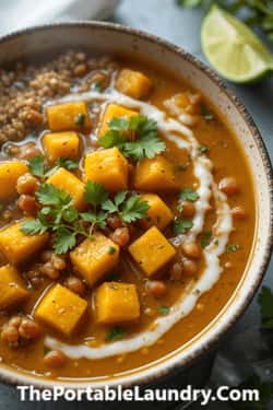 1. Butternut Squash & Red Lentil Coconut Curry