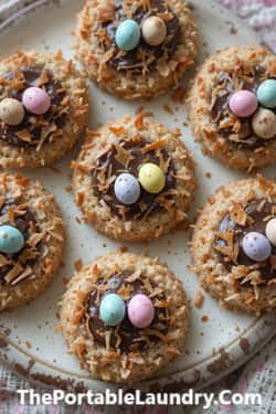 11. Chai-Spiced Easter Nest Cookies