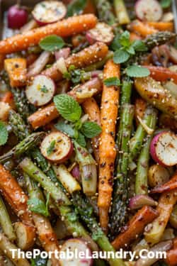 11. Honey-Miso Roasted Spring Vegetables