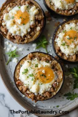 13. Mediterranean Keto Moussaka Cups