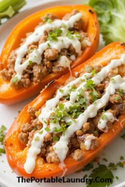 15. Buffalo-Style Beef and Blue Cheese Stuffed Peppers