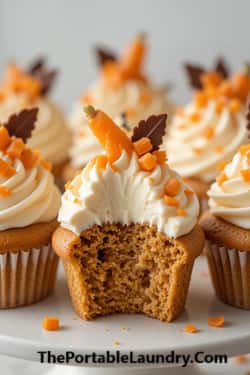 15. Inside-Out Carrot Cupcakes