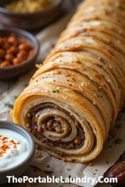 15. Moroccan-Spiced Lamb and Date Phyllo Spirals