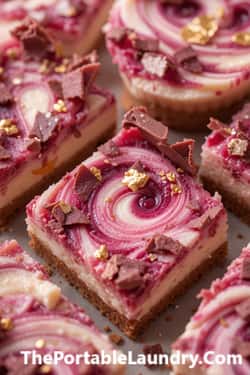 15. Ruby Chocolate Easter Egg Cheesecake Bars