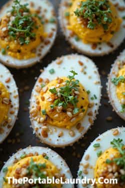 2. Kimchi Deviled Eggs