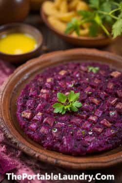 3. Beetroot-Buckwheat Thalipeeth