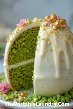 3. White Chocolate Matcha Easter Egg Cakes