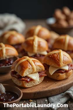4. Mini Hot Cross Bun Sliders