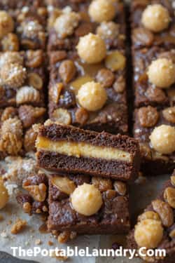 5. Spiced Honey Simnel Brownie Bars