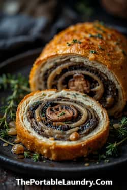 6. Caramelized Onion and Wild Mushroom Wellington