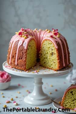 6. Pistachio-Rose Easter Ring Cake