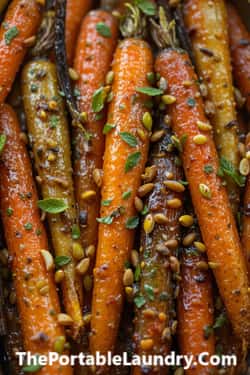 7. Cardamom-Vanilla Bean Glazed Carrots