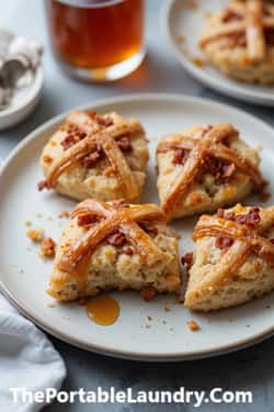 7. Maple-Bacon Hot Cross Scones