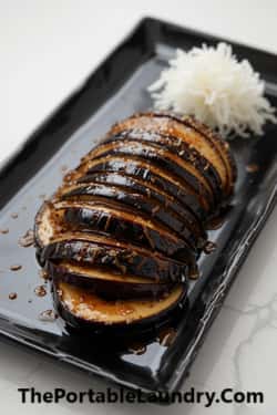 Crispy Japanese Eggplant - Zero oil recipe (Completed)