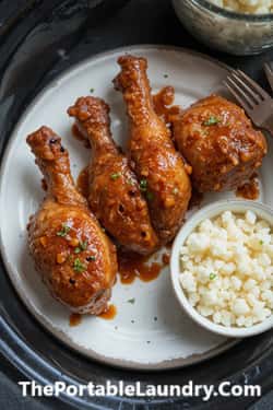 Crockpot Chicken Drumsticks-completed