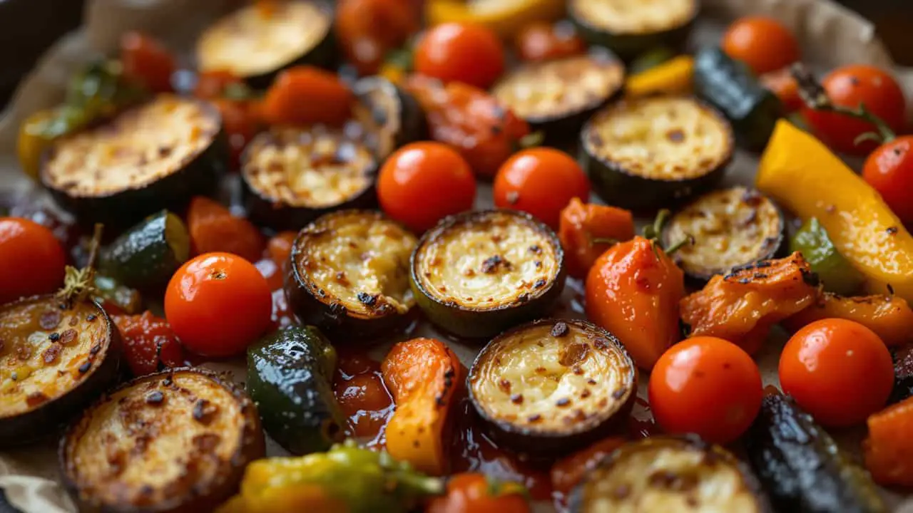 Mediterranean Roasted Vegetables (Zero Oil Recipe)-featured