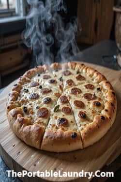 Neapolitan-Style Pizza Crust-served