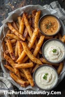 Zero Oil Crispy Air Fryer French Fries (Completed)