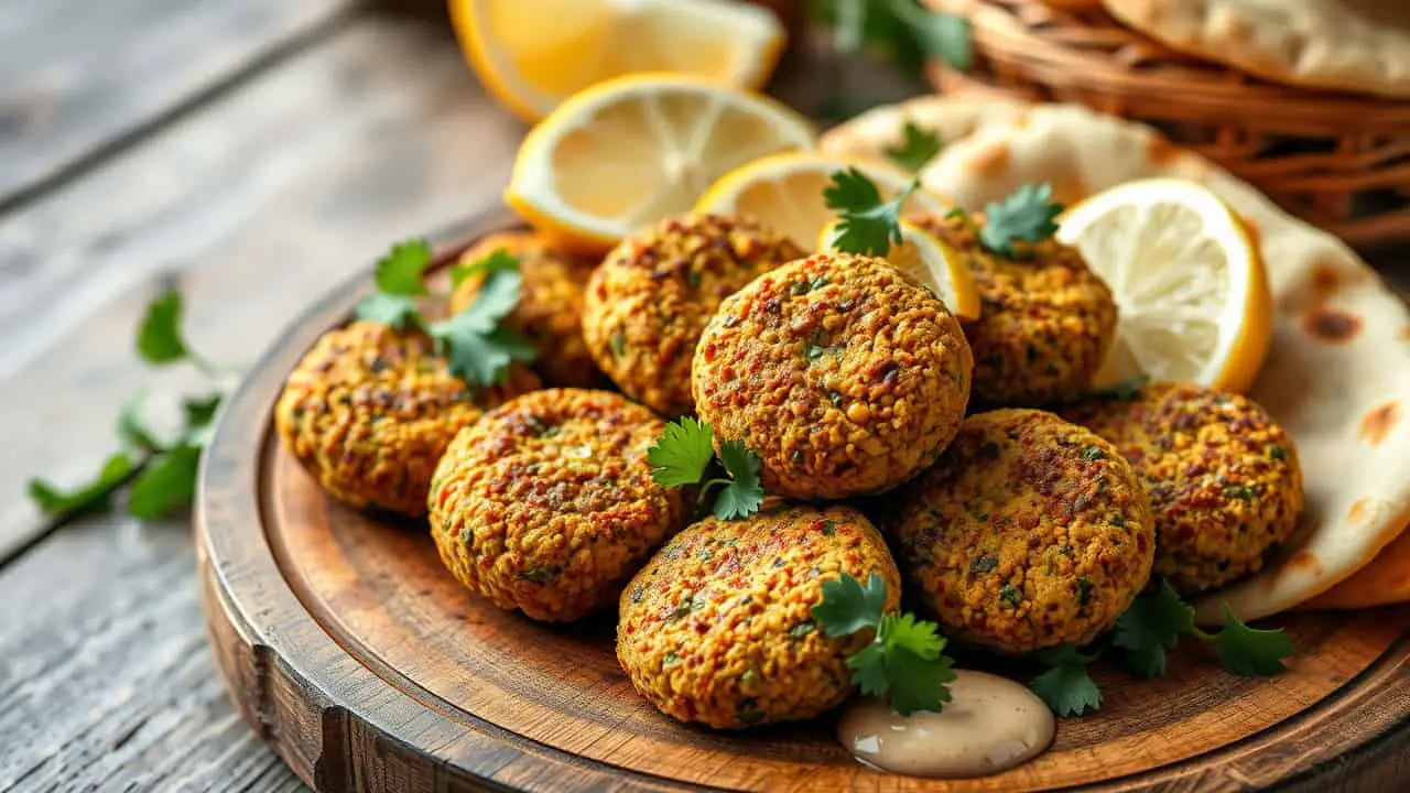 Zero Oil Lebanese Crispy Falafel Recipe (featured)