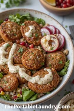 Zero Oil Lebanese Crispy Falafel Recipe-ingredients