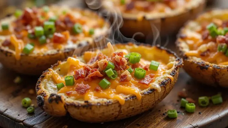 Grilled Cheesy Garlic Potato Skins-featured