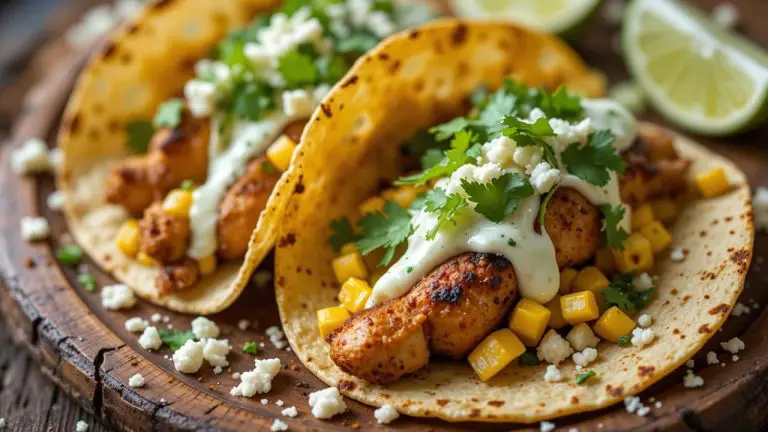 Mexican Street Corn Chicken Tacos (Comfort Dinner Recipe)