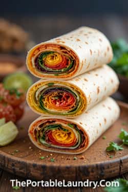 1. Cream Cheese & Rainbow Veggie Pinwheels