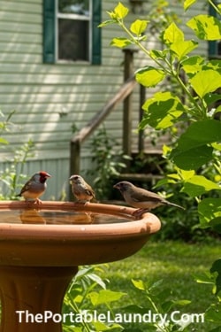 11. Bird Bath Oasis