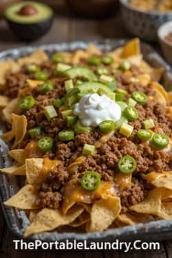 11. Shredded Beef Nacho Tower (Game Night MVP)