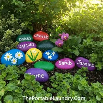 12. Painted Rock Garden Markers