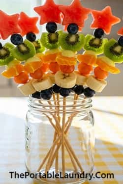 2. Rainbow Fruit Wands