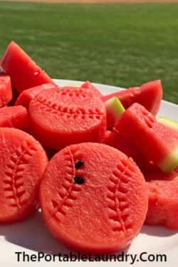 2. Watermelon Baseball Bites