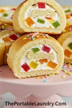 4. Tutti Frutti Cream Roll Pinwheels